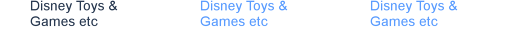 Disney Toys & Games etc