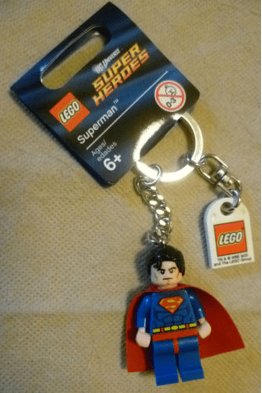 Superman sales lego keyring