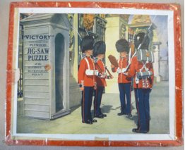 Chad Valley Vintage Victory Plywood Jigsaw Changing Sentries at Buckingham Palace Hayter &Co 