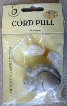 Manatee Ceramic Cord Pull